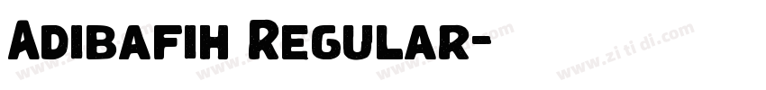 Adibafih Regular字体转换 Adibafih Regular字体转换